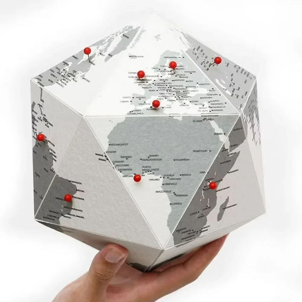 Here Foldable Personal Globe by Cities~Medium~3D Quality Graphic Paper NWT